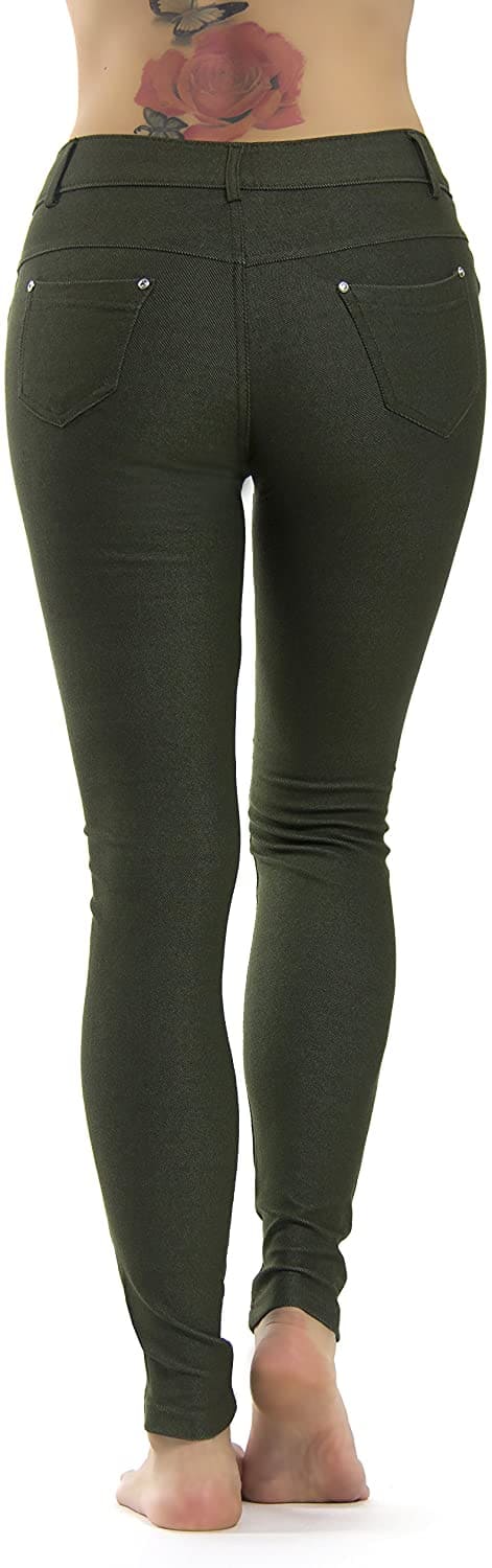 Color_Army Green Jeggings