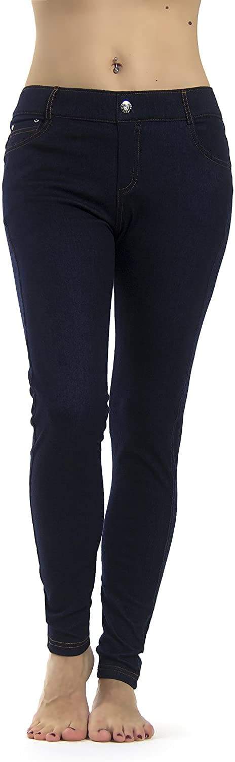 Prolific Health Women's Jean Look Jeggings Tights Yoga Many Colors Spandex  Leggings Pants S-XXL (X-Small, Navy Blue) : : Clothing, Shoes &  Accessories
