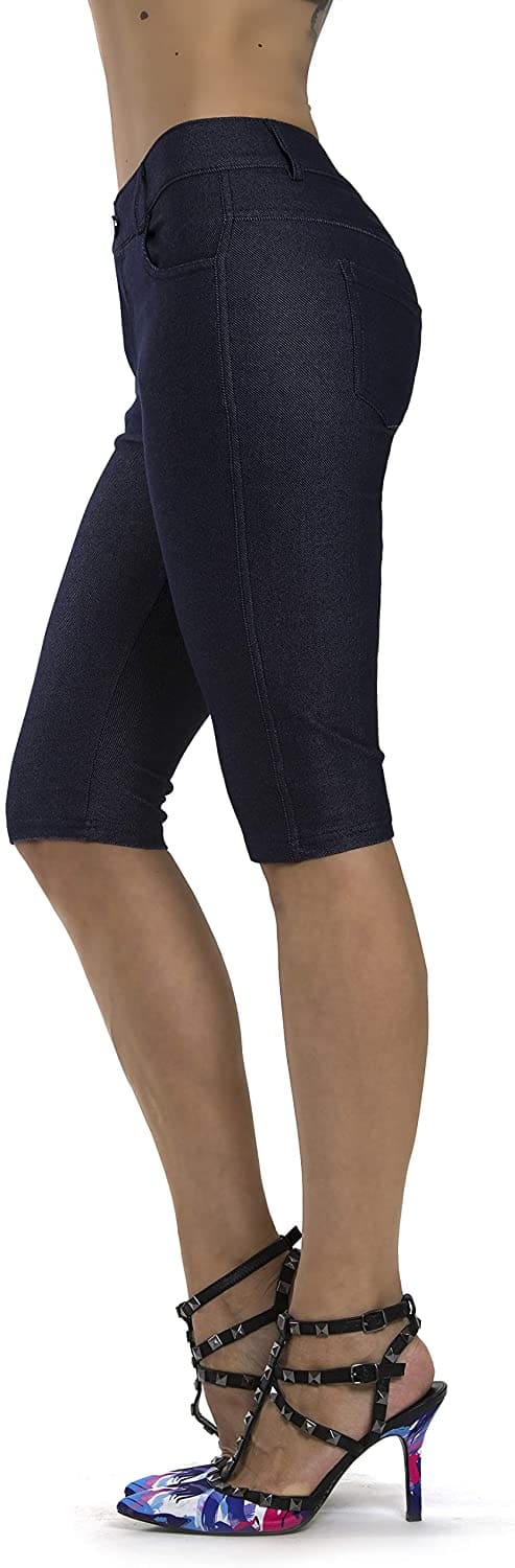 Color_Navy Blue Bermuda