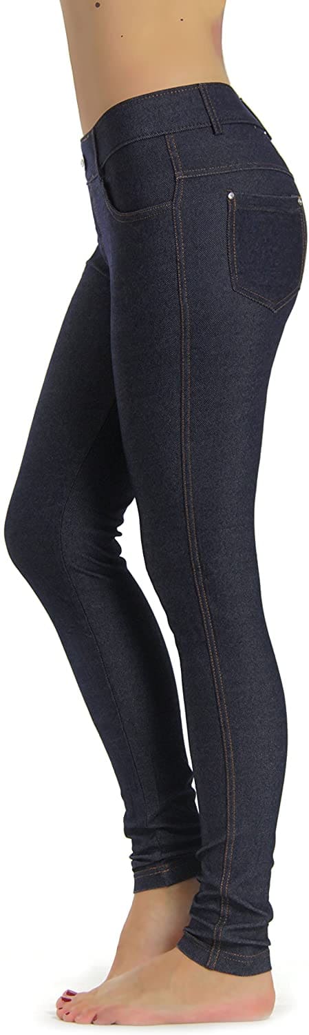 Color_Navy Blue Jeggings