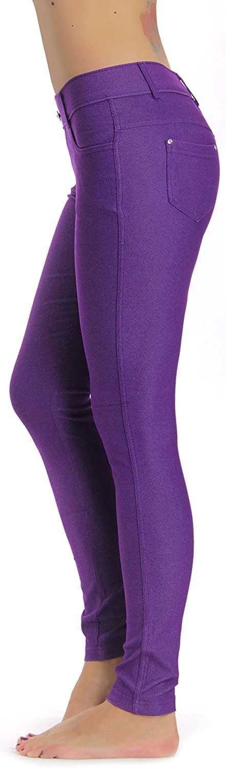 Color_Purple Jeggings